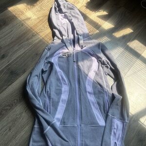 lululemon athletica Heather Gray and Soft Purple Ski Jacket